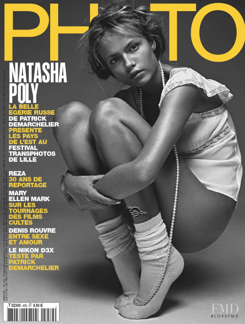 Natasha Poly featured on the Photo France cover from May 2009