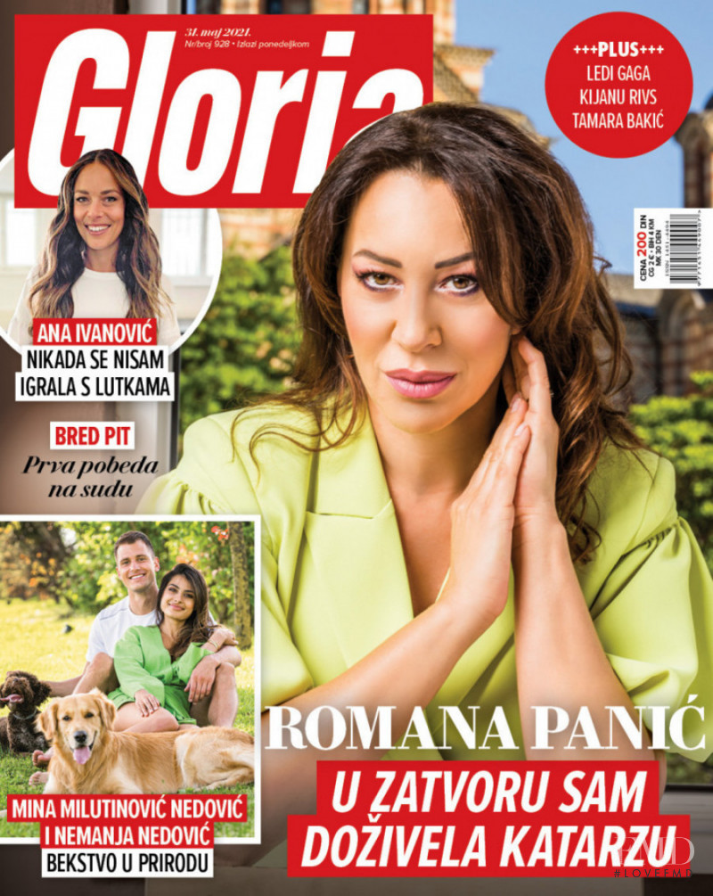 Mina Milutinovic featured on the Gloria Serbia cover from May 2021