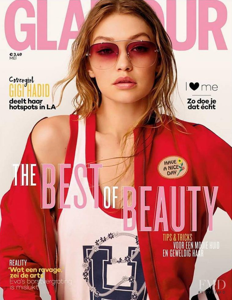 Gigi Hadid featured on the Glamour Netherlands cover from May 2017