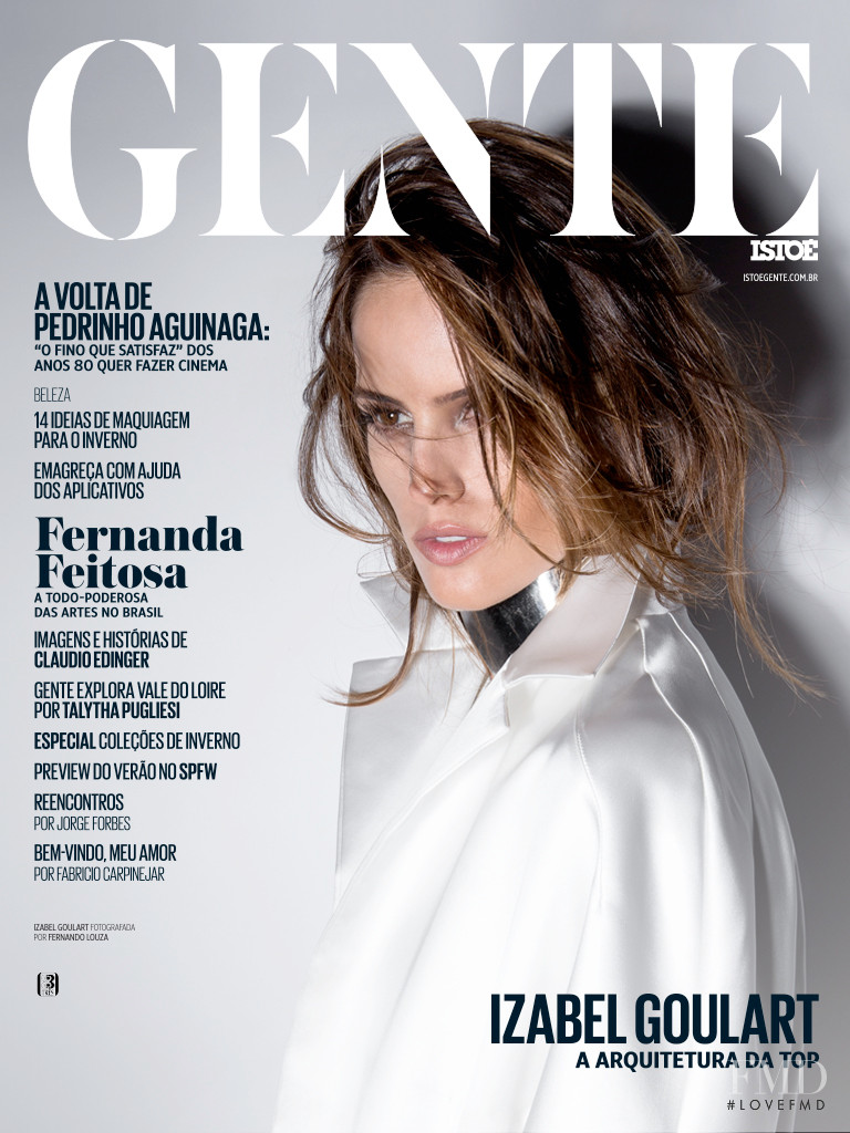 Izabel Goulart featured on the ISTOÉ Platinum cover from April 2013