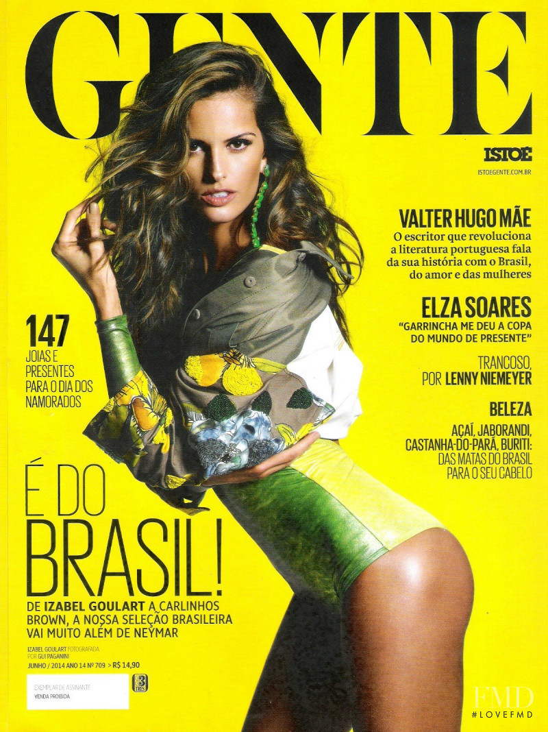 Izabel Goulart featured on the ISTOÉ Platinum cover from June 2014