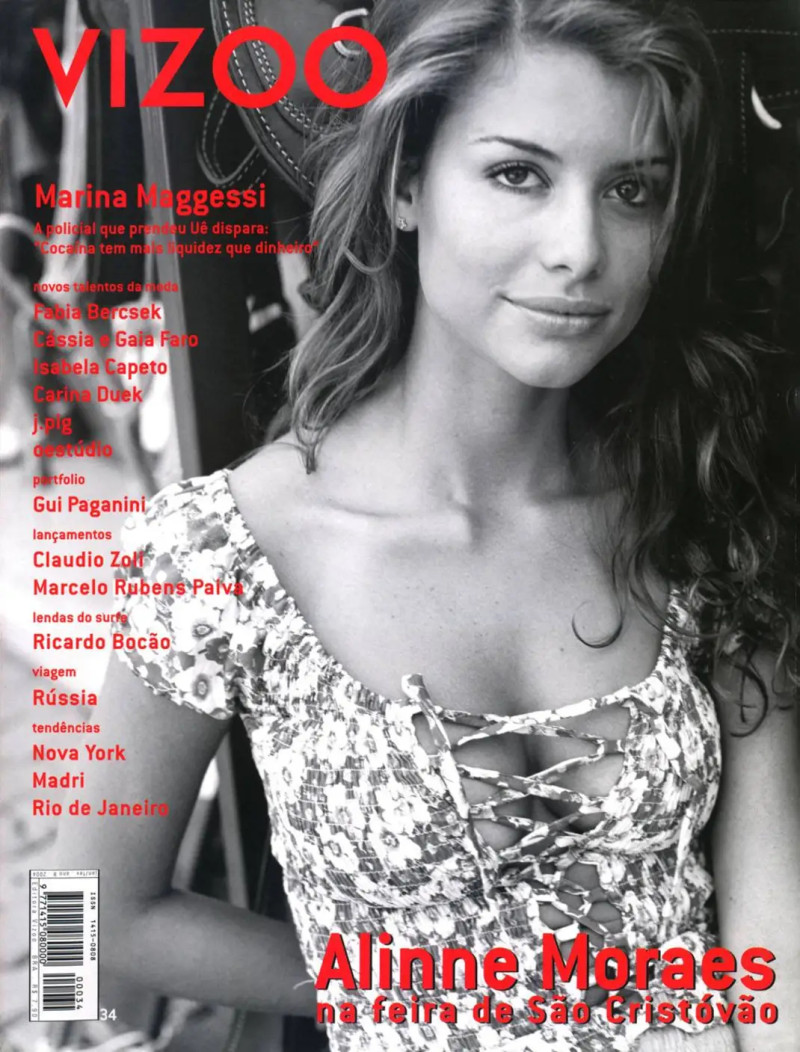 Alinne Moraes featured on the Vizoo Magazine cover from January 2004