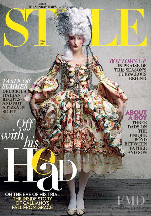 Iekeliene Stange featured on the The Sunday Times Style cover from June 2011