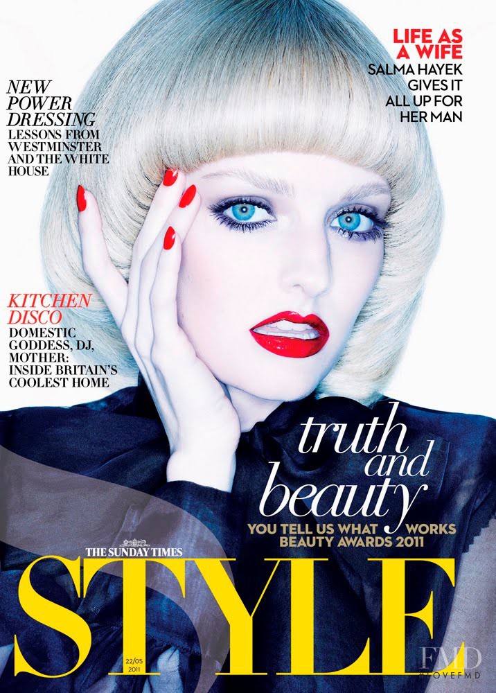 Lydia Hearst featured on the The Sunday Times Style cover from June 2011