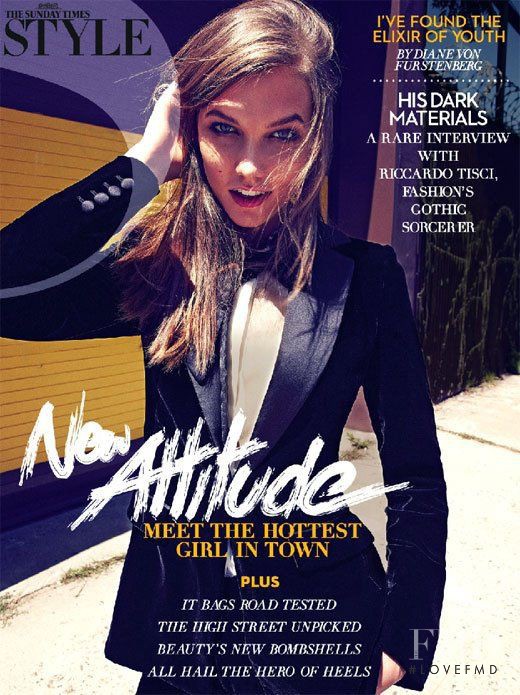Karlie Kloss featured on the The Sunday Times Style cover from September 2011
