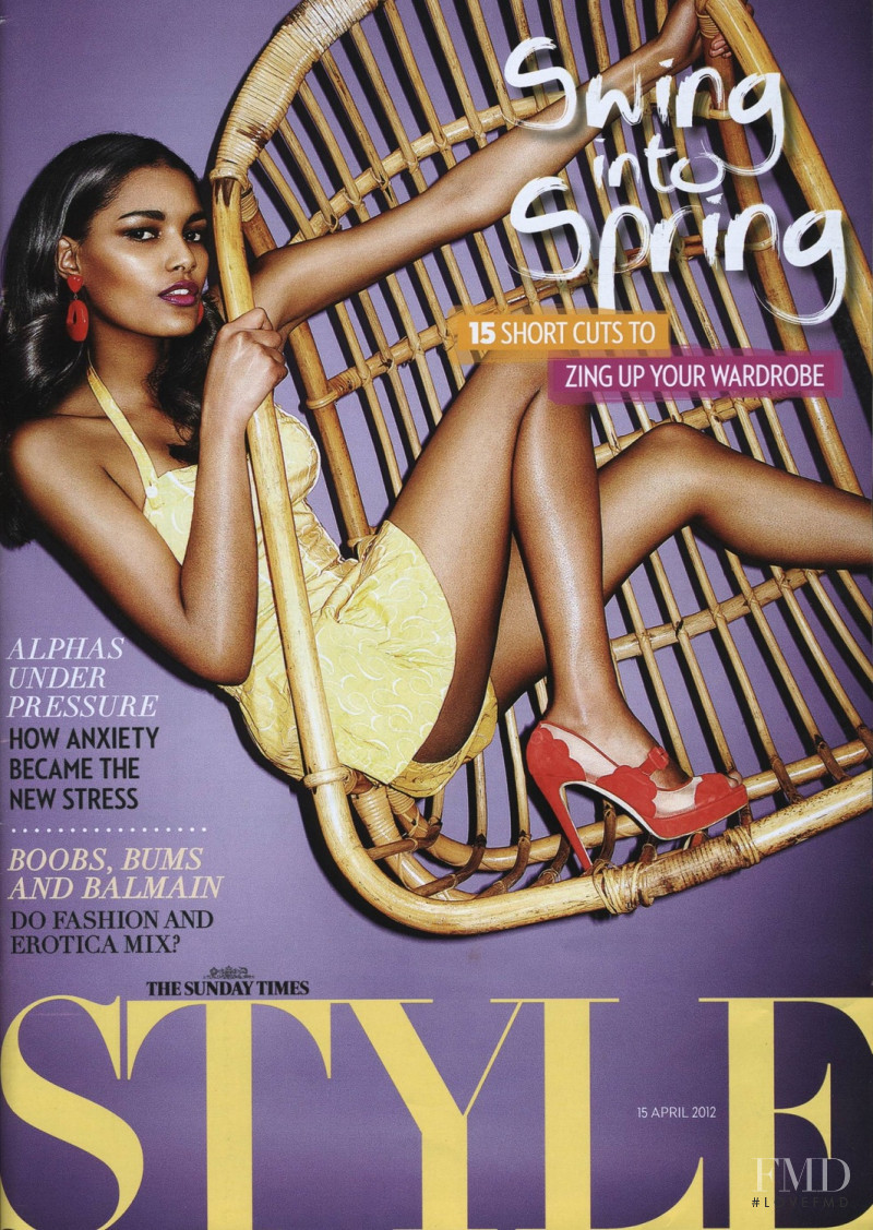Nadia Araujo featured on the The Sunday Times Style cover from April 2012