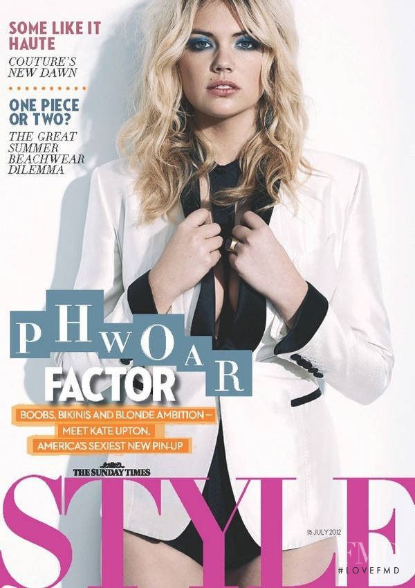 Kate Upton featured on the The Sunday Times Style cover from July 2012