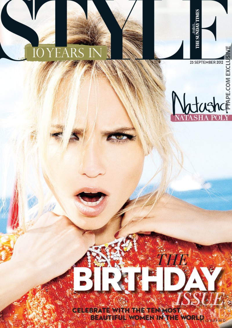 Natasha Poly featured on the The Sunday Times Style cover from September 2012