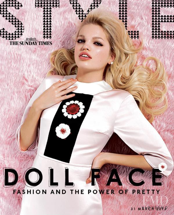 Daphne Groeneveld featured on the The Sunday Times Style cover from March 2013