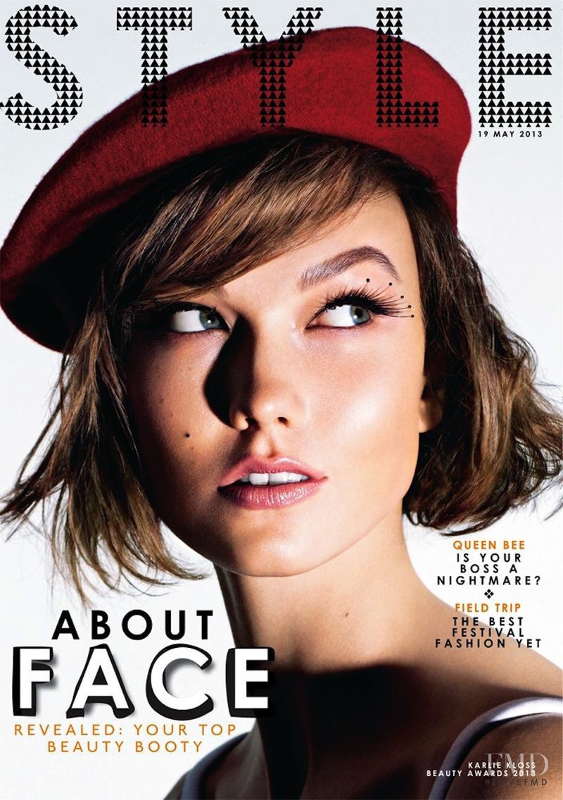 Karlie Kloss featured on the The Sunday Times Style cover from May 2013
