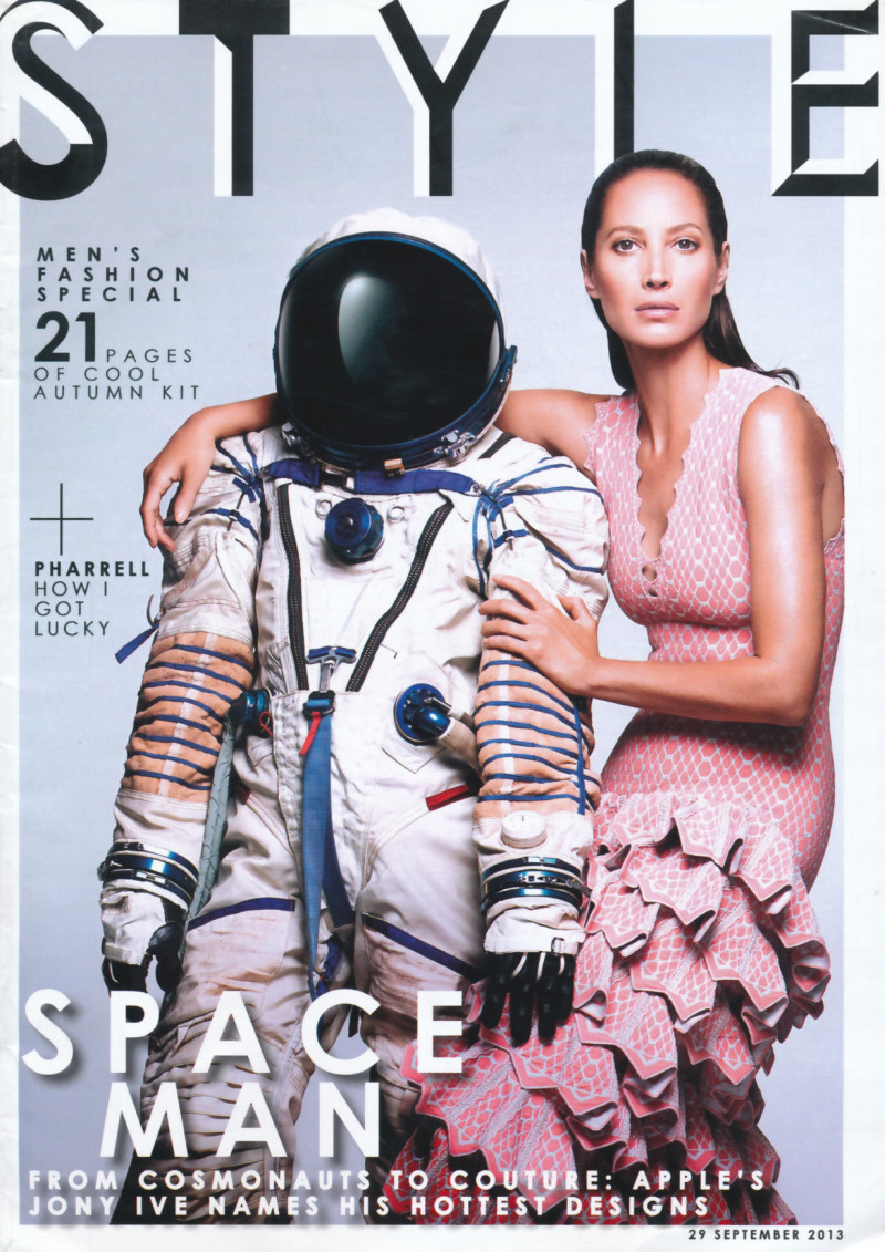 Christy Turlington featured on the The Sunday Times Style cover from September 2013