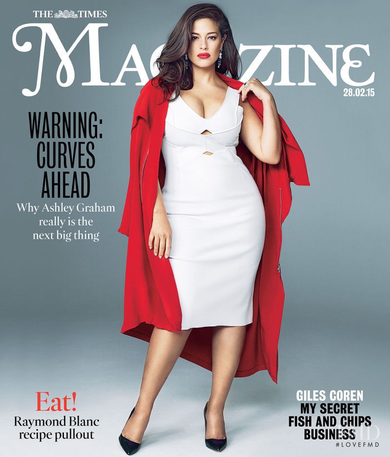 Ashley Graham featured on the The Sunday Times Style cover from February 2015