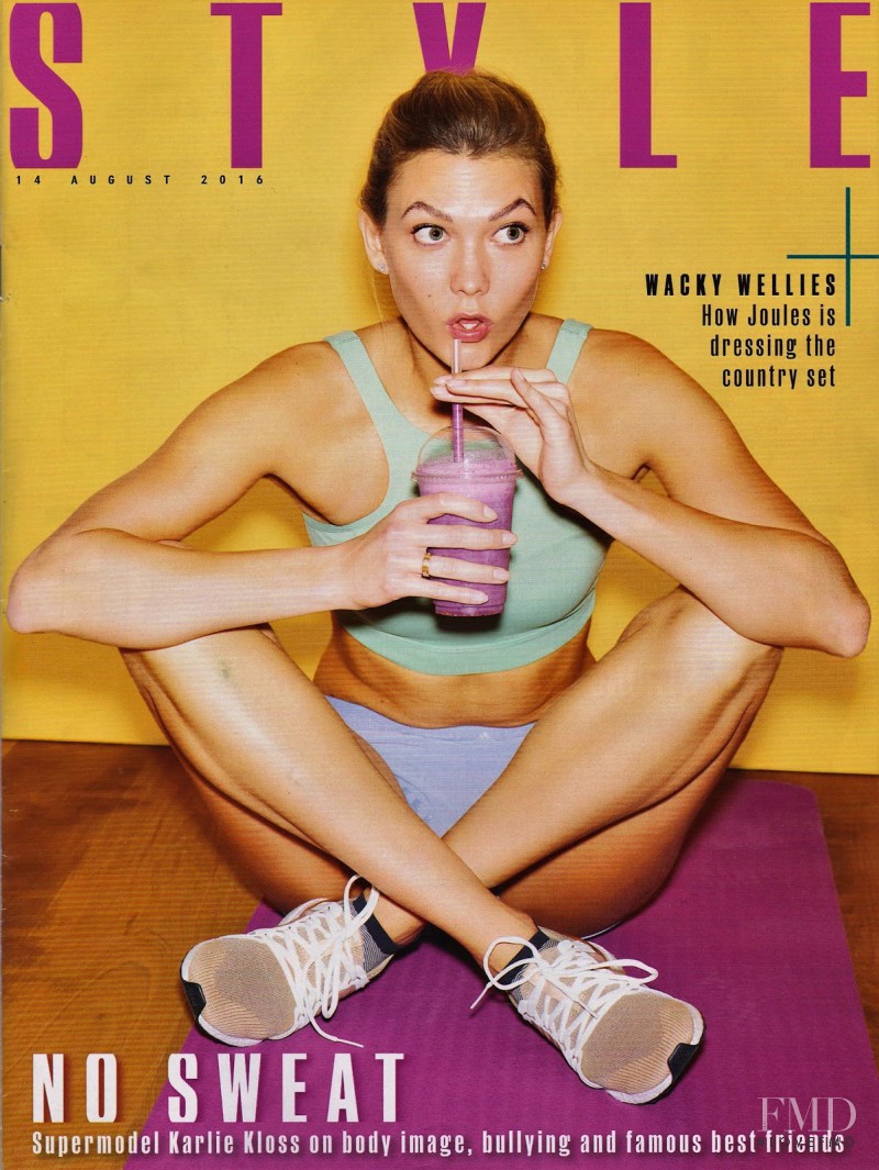Karlie Kloss featured on the The Sunday Times Style cover from August 2016