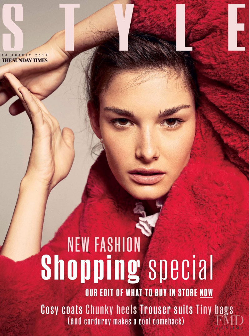 Ophélie Guillermand featured on the The Sunday Times Style cover from August 2017