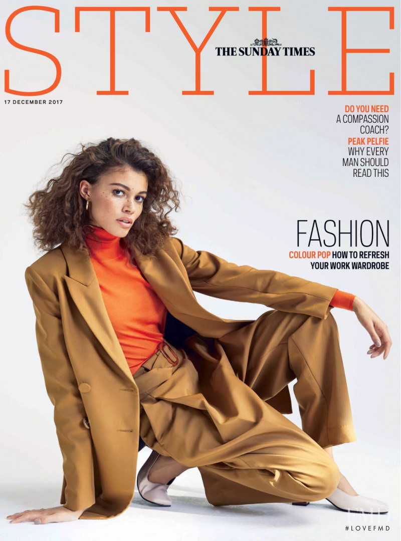 Danielle Lashley featured on the The Sunday Times Style cover from December 2017