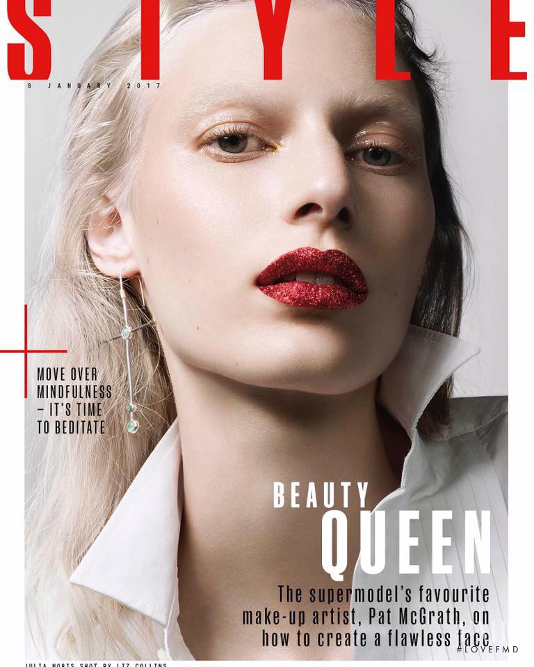 Julia Nobis featured on the The Sunday Times Style cover from January 2017
