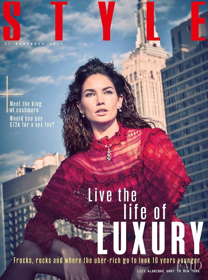 Lily Aldridge featured on the The Sunday Times Style cover from November 2016