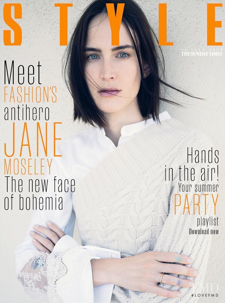 Jane Moseley featured on the The Sunday Times Style cover from July 2017