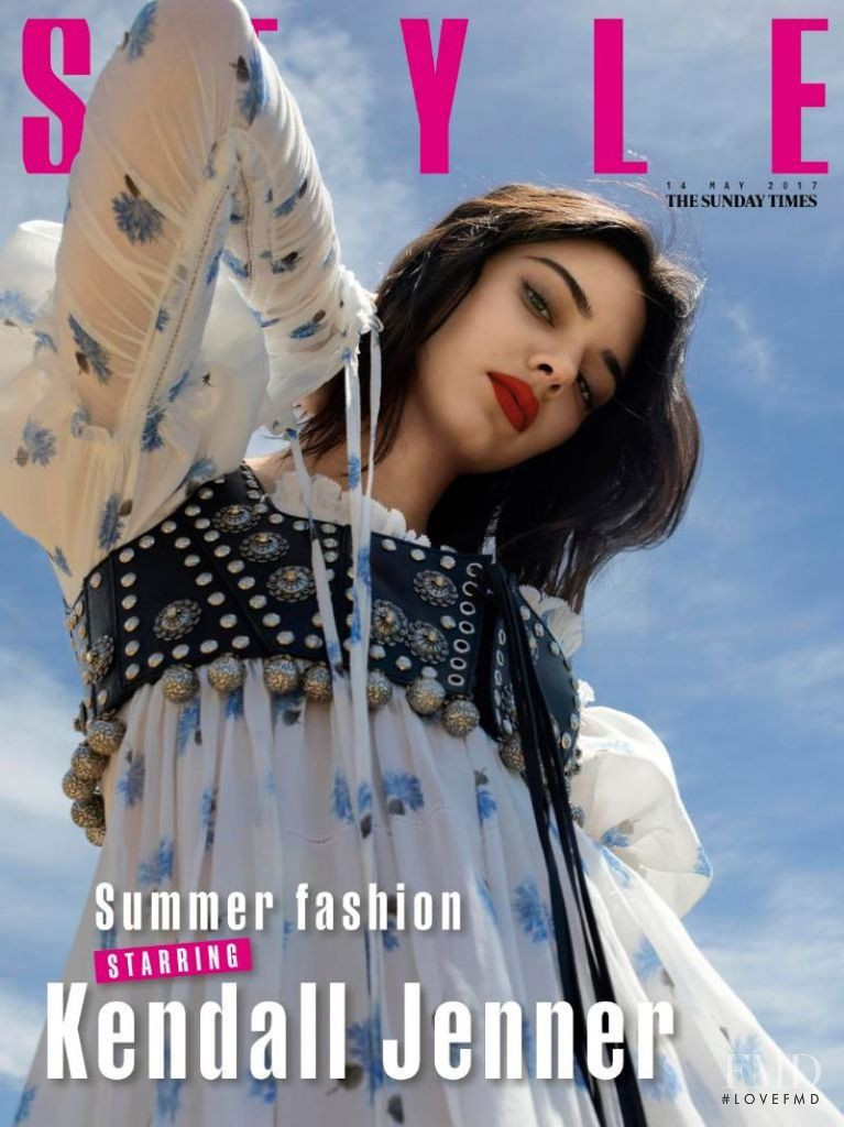 Kendall Jenner featured on the The Sunday Times Style cover from May 2017
