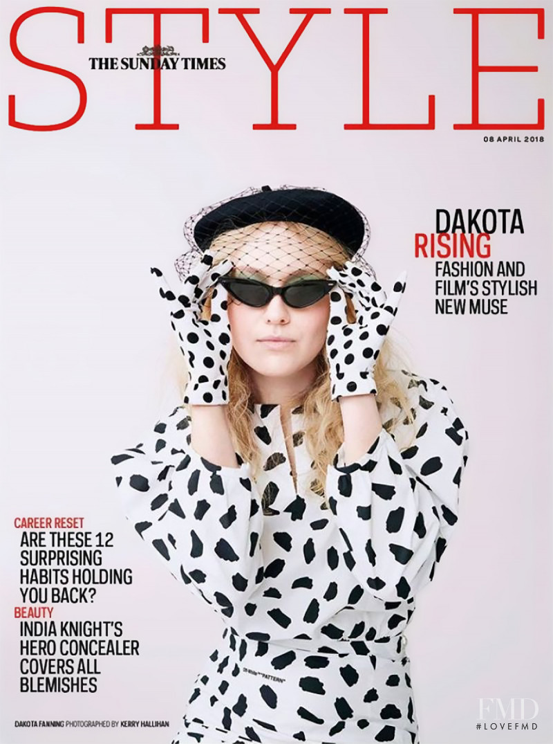 Dakota Fanning featured on the The Sunday Times Style cover from April 2018