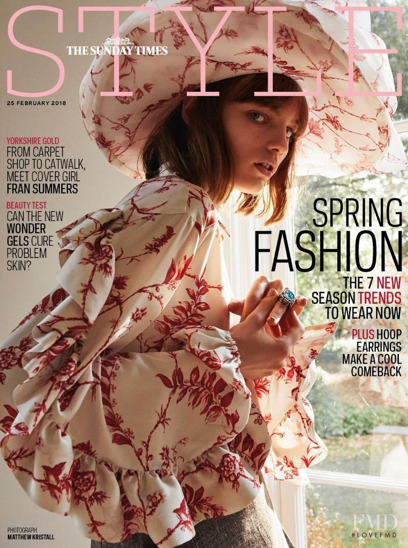 Fran Summers featured on the The Sunday Times Style cover from February 2018