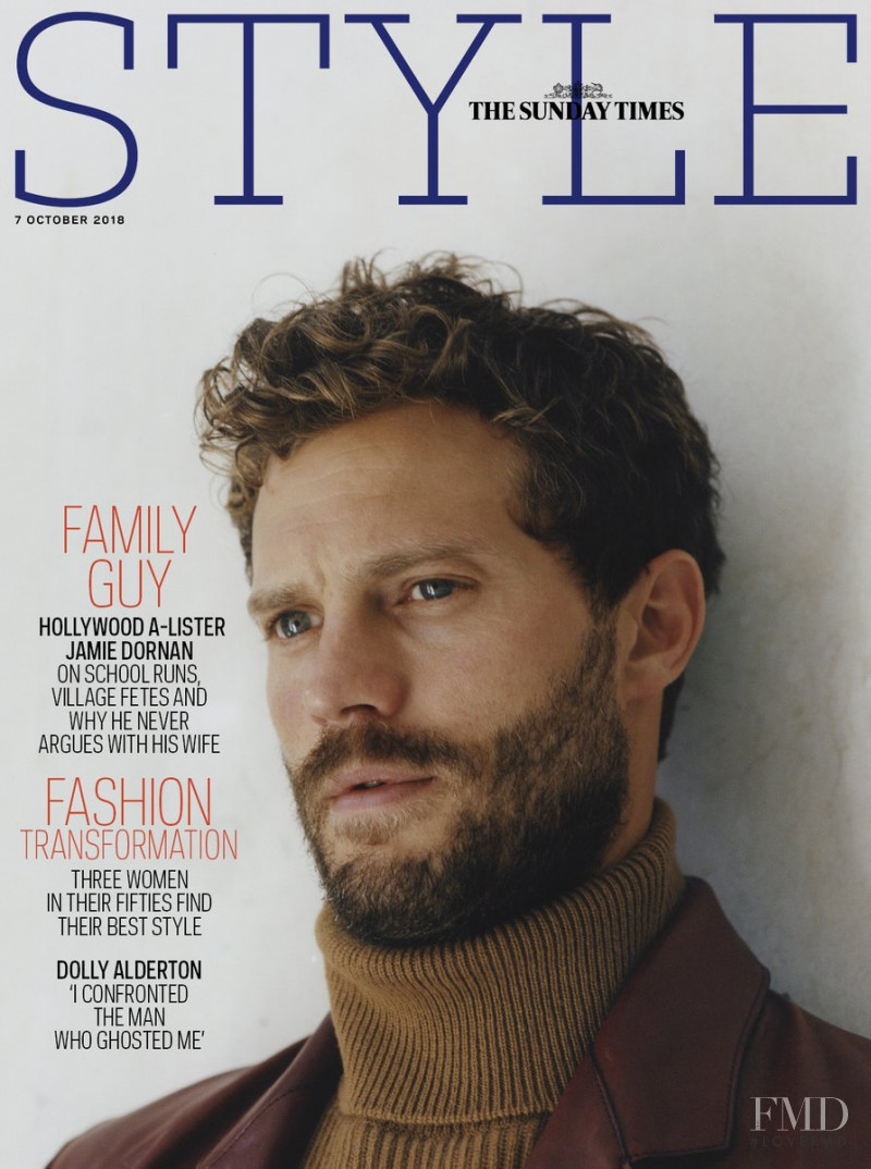 Jamie Dornan featured on the The Sunday Times Style cover from October 2018