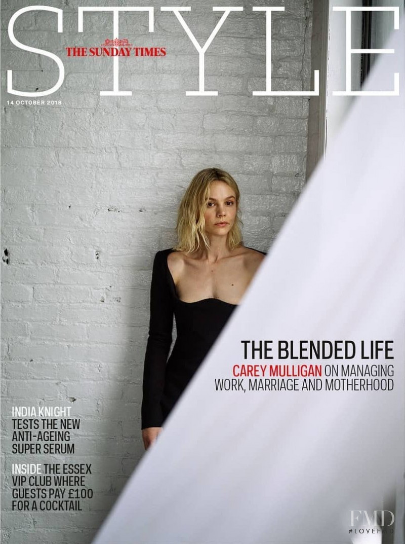 Carey Mulligan featured on the The Sunday Times Style cover from October 2018