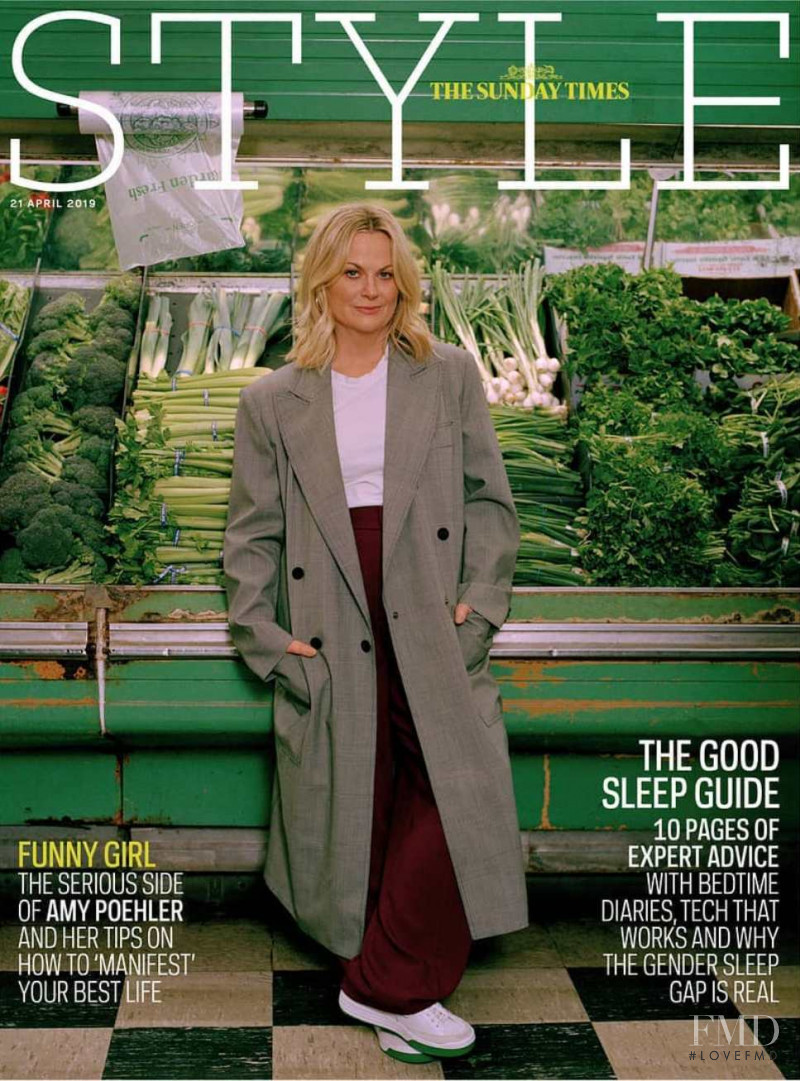 Amy Poehler featured on the The Sunday Times Style cover from April 2019