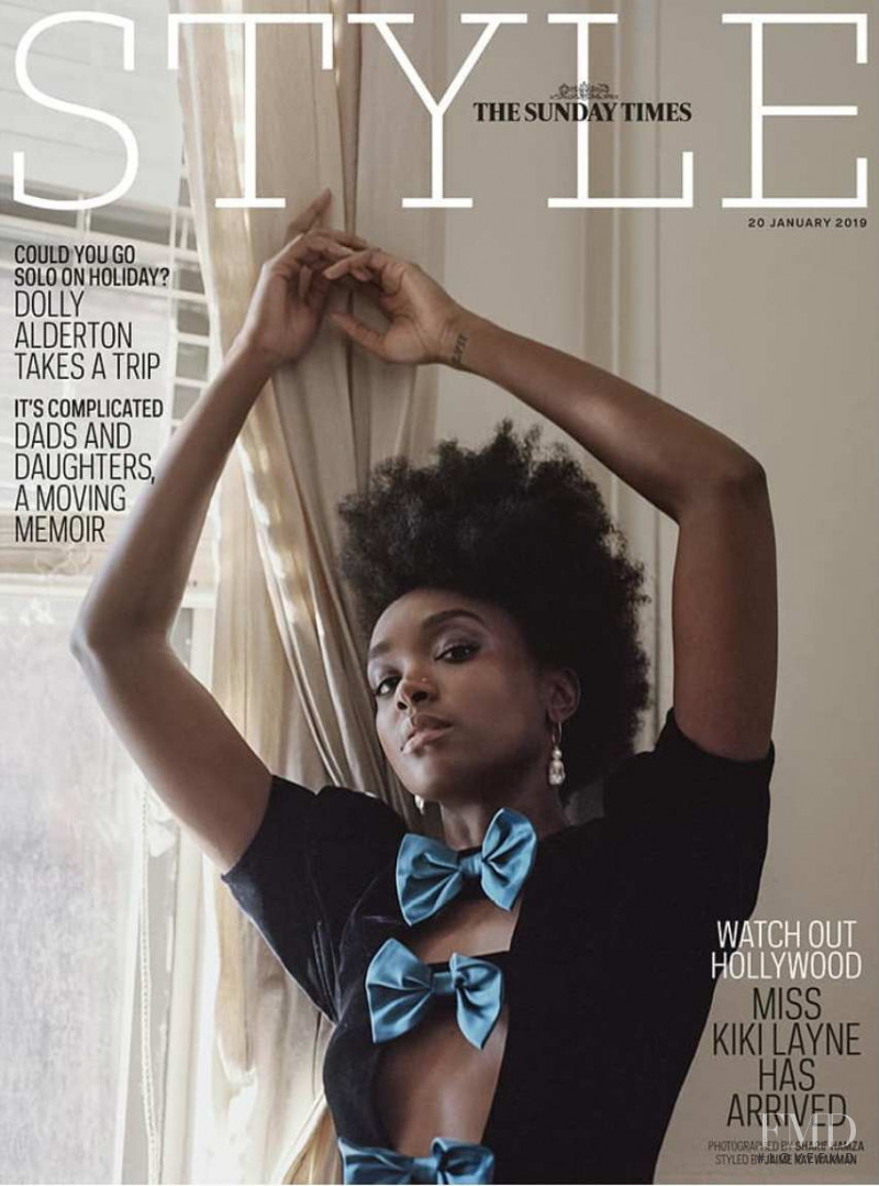 Kiki Layne featured on the The Sunday Times Style cover from January 2019