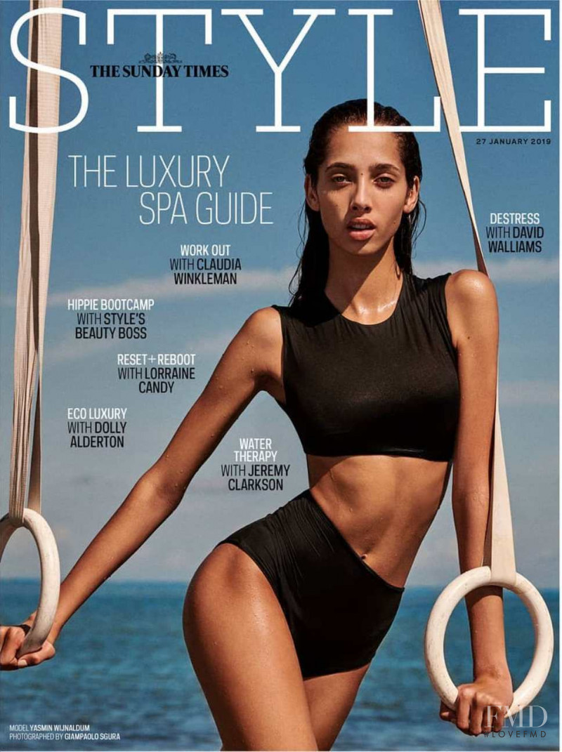 Yasmin Wijnaldum featured on the The Sunday Times Style cover from January 2019