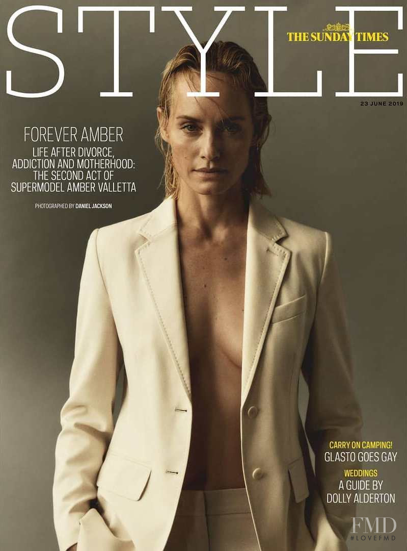 Amber Valletta featured on the The Sunday Times Style cover from June 2019