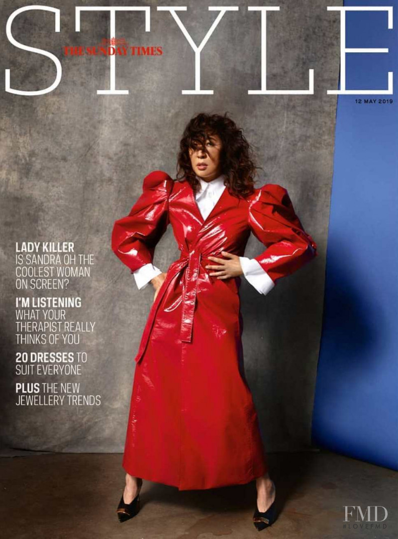 Sandra Oh featured on the The Sunday Times Style cover from May 2019