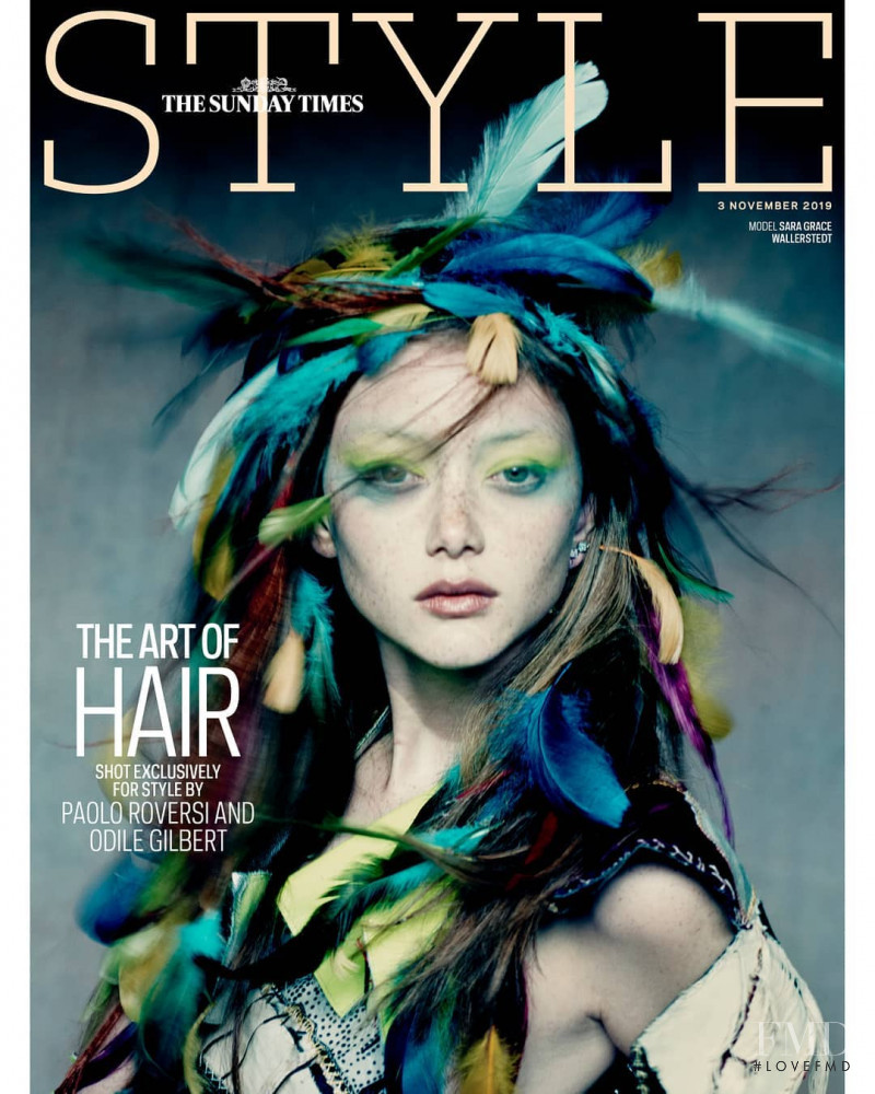 Sara Grace Wallerstedt featured on the The Sunday Times Style cover from November 2019