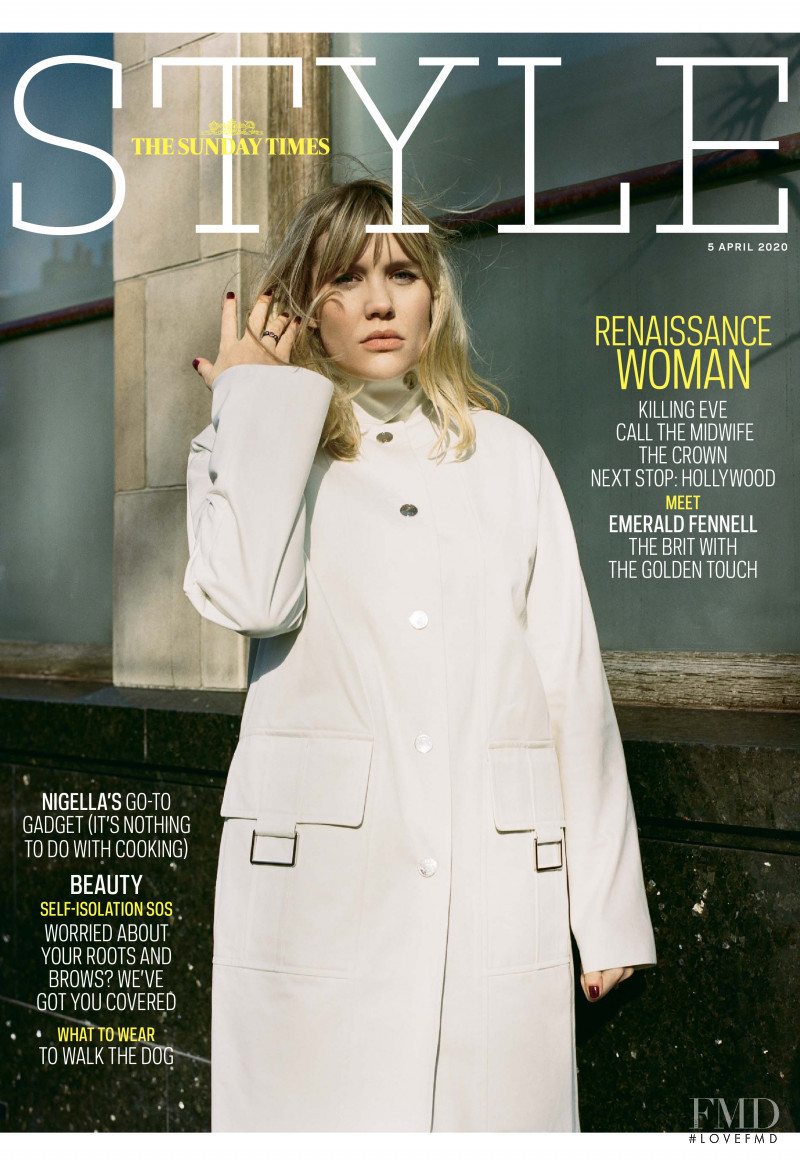 Emerald Fennell featured on the The Sunday Times Style cover from April 2020