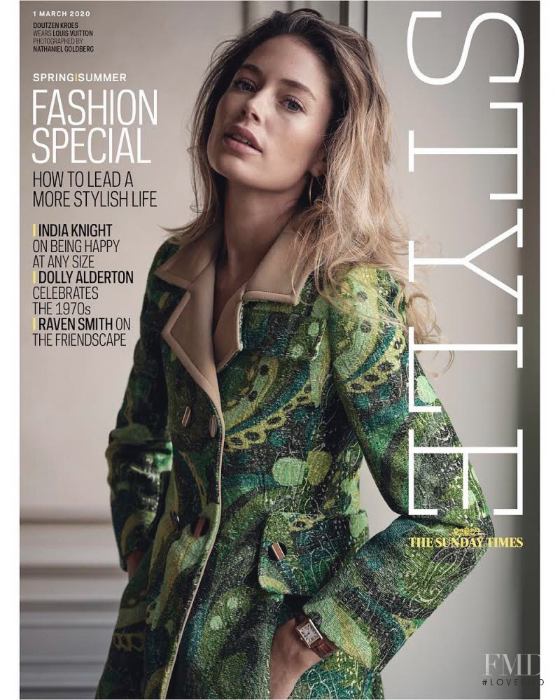 Doutzen Kroes featured on the The Sunday Times Style cover from March 2020