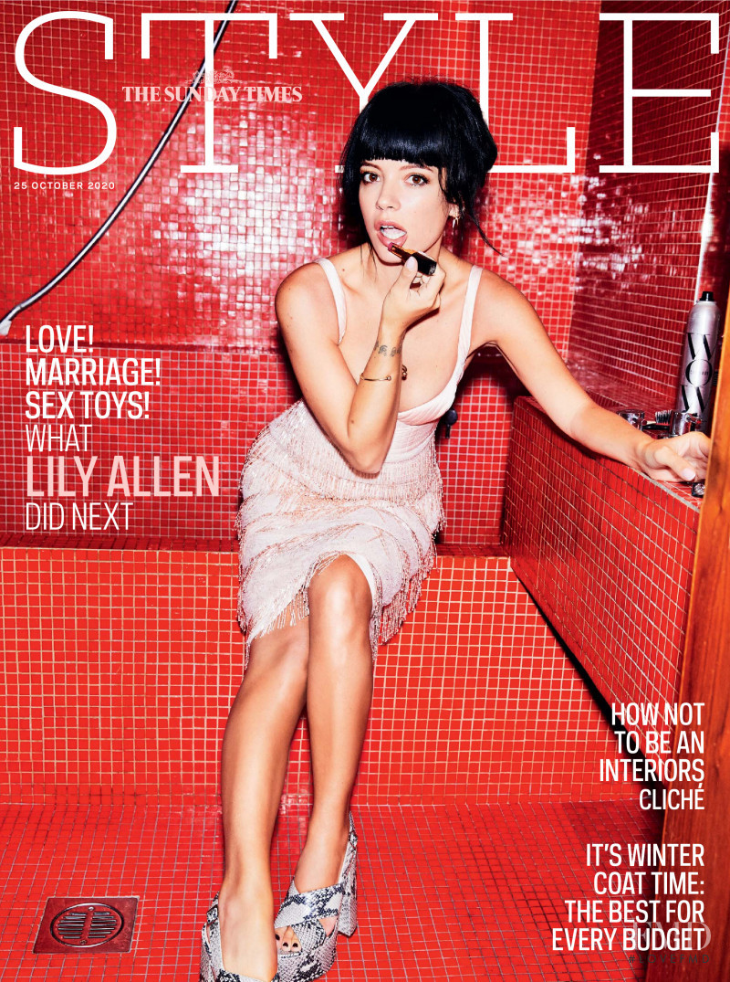 Lily Allen featured on the The Sunday Times Style cover from October 2020