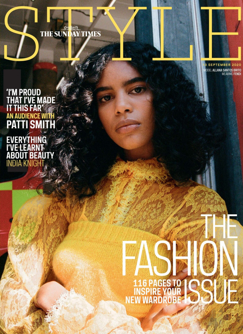Allana Santos Brito featured on the The Sunday Times Style cover from September 2020