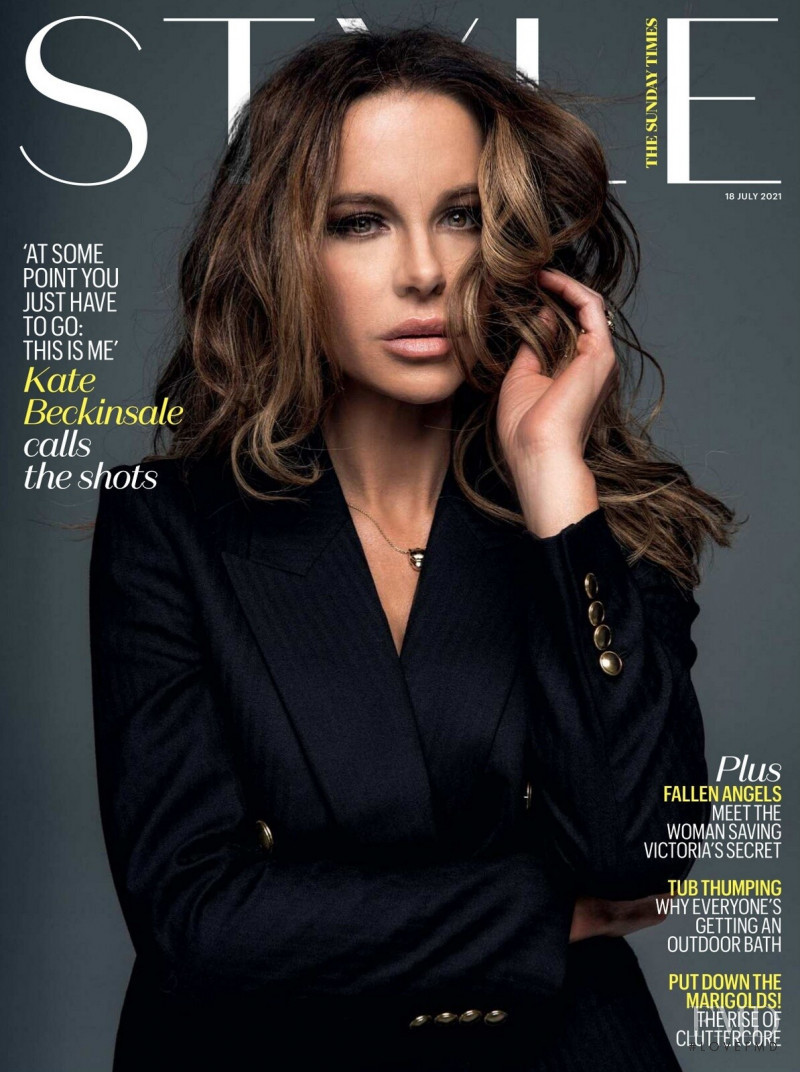 Kate Beckinsale featured on the The Sunday Times Style cover from July 2021