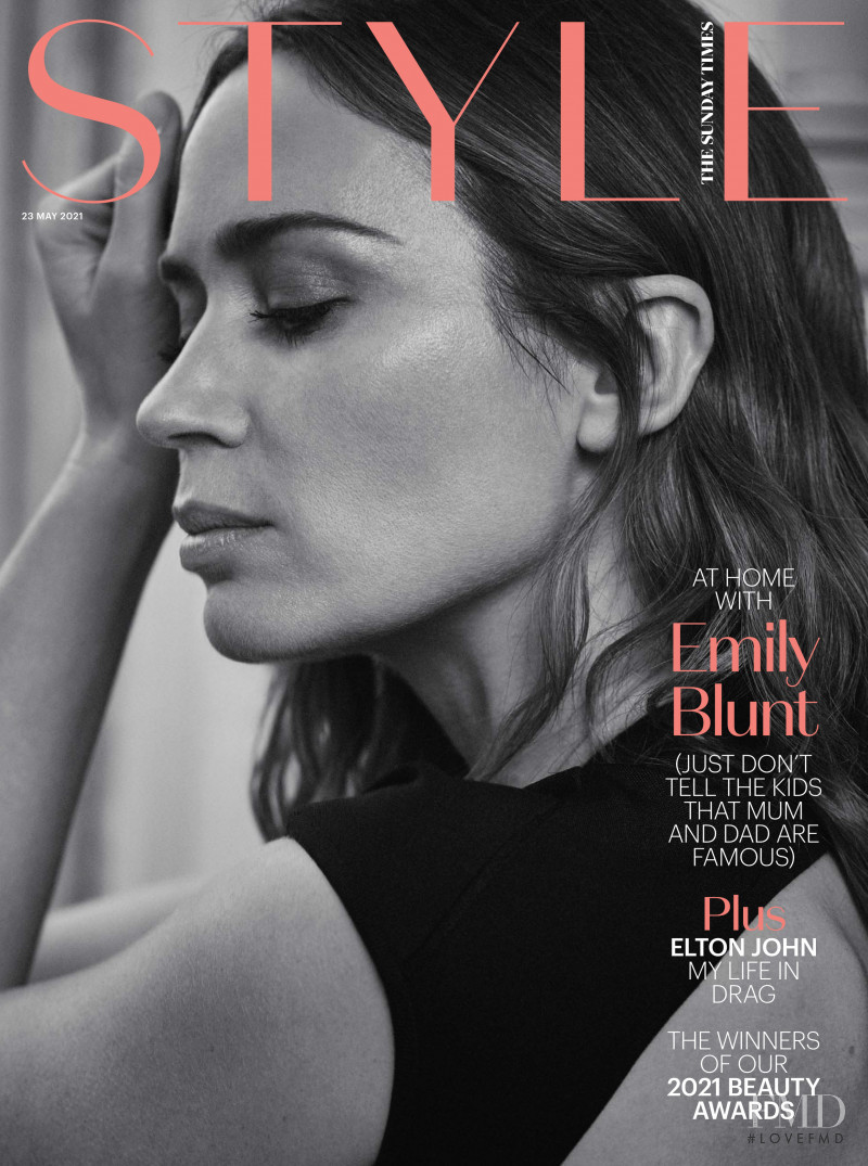 Emily Blunt featured on the The Sunday Times Style cover from May 2021