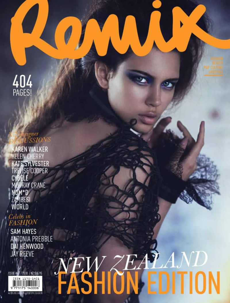 Michelle Carvalho featured on the Remix New Zealand cover from September 2010
