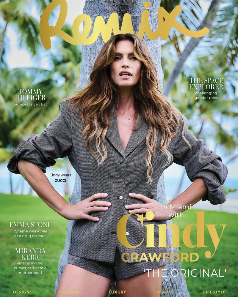 Cindy Crawford featured on the Remix New Zealand cover from March 2024