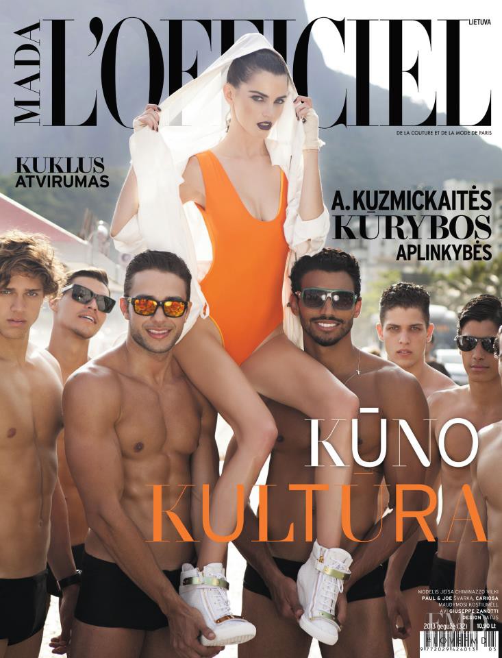Jeisa Chiminazzo featured on the L\'Officiel Lithuania cover from May 2013