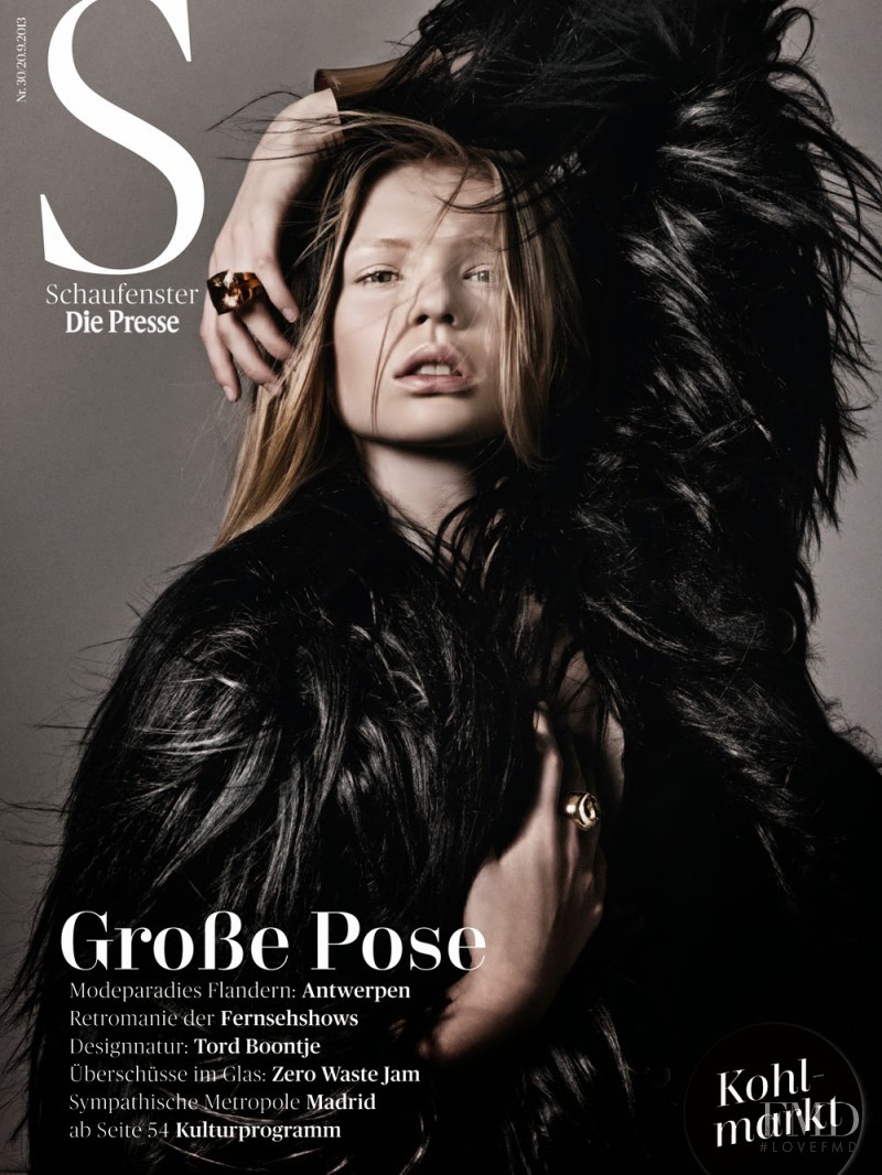 Marie Joergensen featured on the Die Presse Schaufenster cover from September 2013