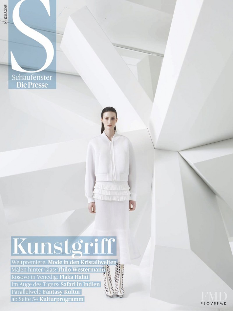 Viktoria Machajdik featured on the Die Presse Schaufenster cover from May 2015