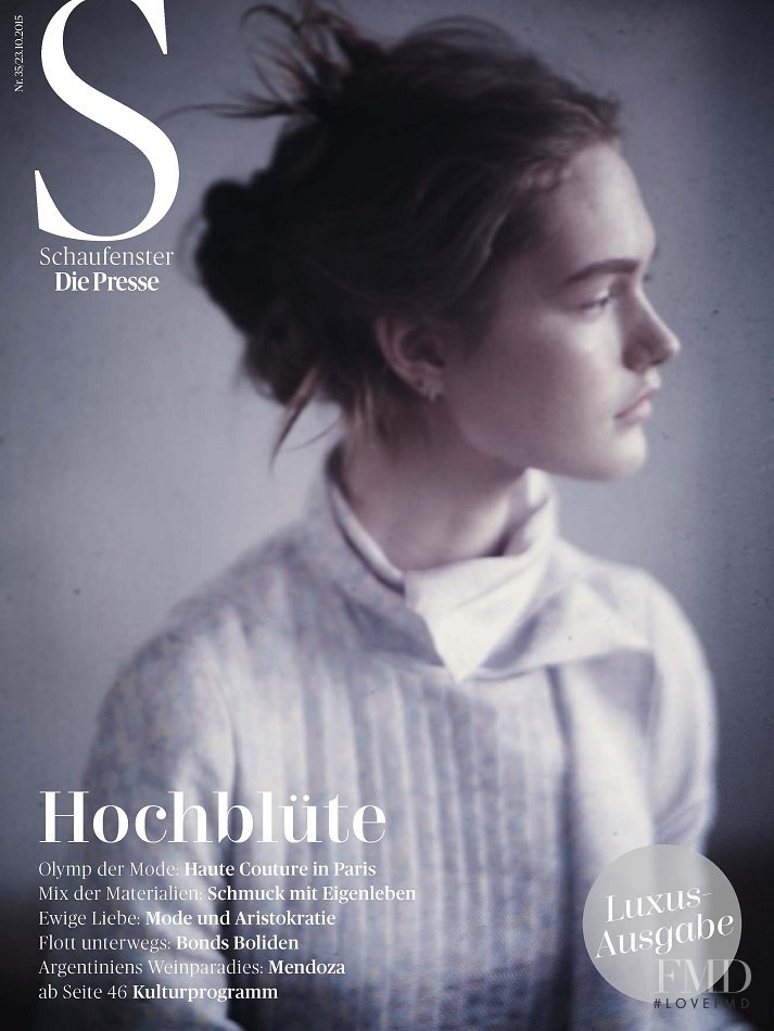 Dasha Maletina featured on the Die Presse Schaufenster cover from October 2015