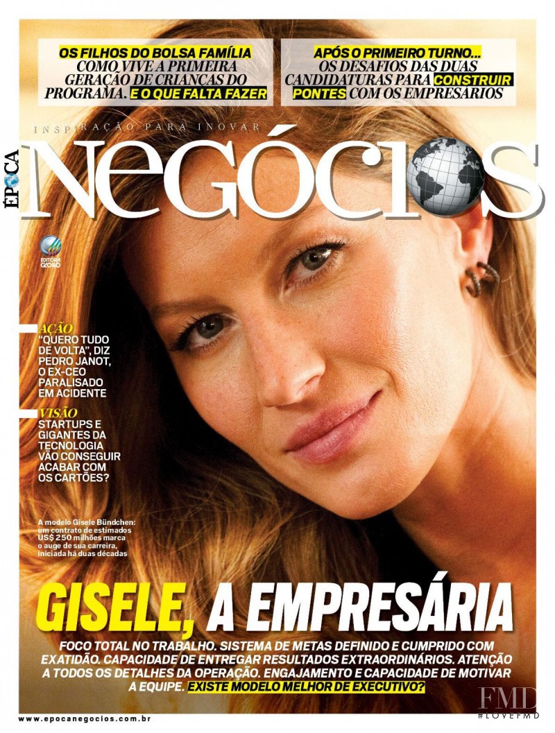 Gisele Bundchen featured on the Época Sao Paulo cover from December 2014