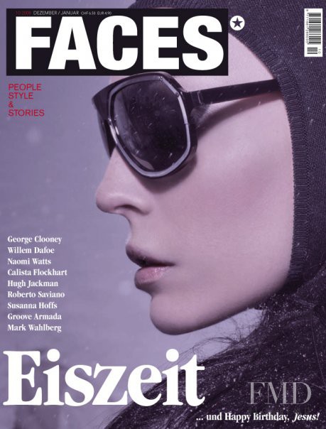 Sarah Nuenlist featured on the FACES Magazine cover from December 2008