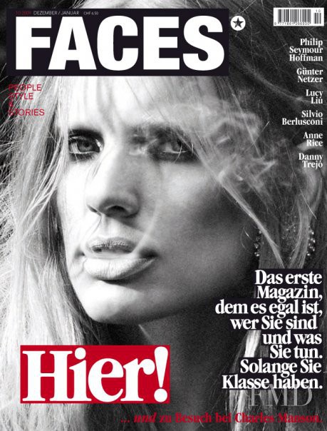  featured on the FACES Magazine cover from December 2009