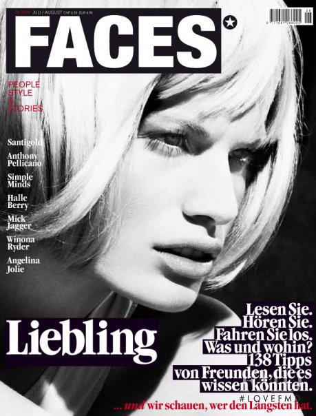 Vicky Andren featured on the FACES Magazine cover from July 2009