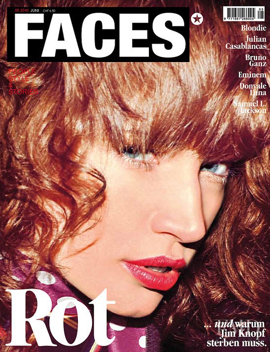  featured on the FACES Magazine cover from June 2010